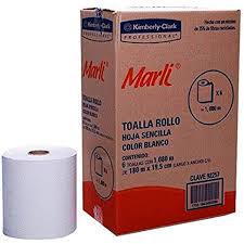 TOALLA ROLLO 6/180 MARLI BLANCA KMC